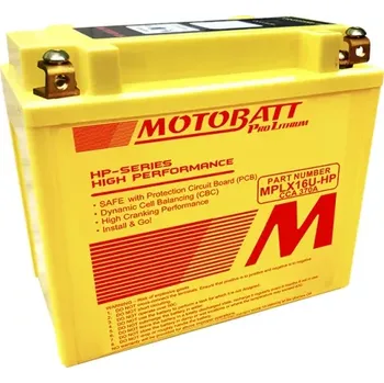 Motobaterie Motobatt MPLX16U-HP - Lithium