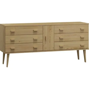 Komoda Komoda z masivu borovice Nord K4/3S 175/75/42 cm / přírodní