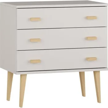 Komoda Komoda z masivu borovice Nord K1/3S 59/75/42 cm / bílá