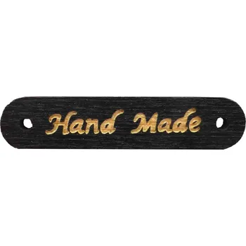 Knoflík Pro Háčkování Hand made oválný 8 x 35 mm černý