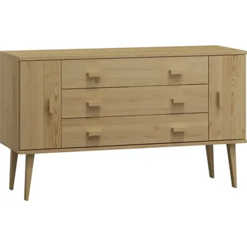 Komoda Komoda z masivu borovice Nord K3/3S 175/75/42 cm / přírodní