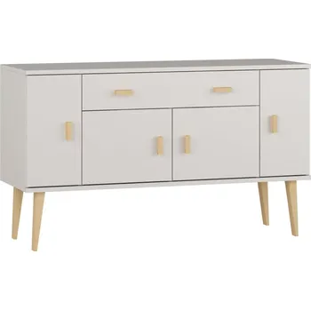 Komoda Komoda z masivu borovice Nord K5/1S/2D 117/75/42 cm / bílá