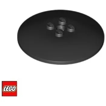 Stavebnice LEGO LEGO® Dílky LEGO TALÍŘ 6x6 / 44375 Barva: Černá 44375b