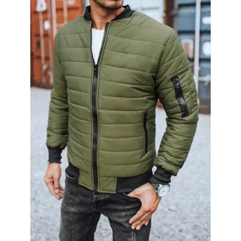 Pánská softshellová bunda Pánská bunda prošívaná bomber bundička TX2213z Barva: Khaki, Velikost: XL