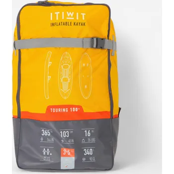 Loď DECATHLON Transportní batoh na nafukovací kajak X100 dvoumístný