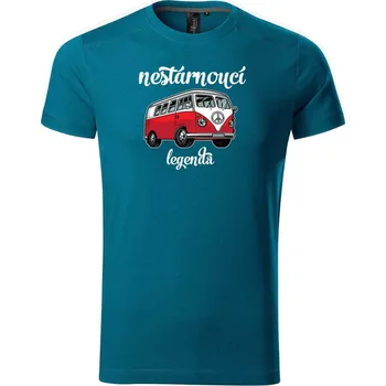 Pánské tričko DOBRÝ TRIKO Pánské tričko Nestárnoucí legenda Velikost: M, Barva: Petrolejová