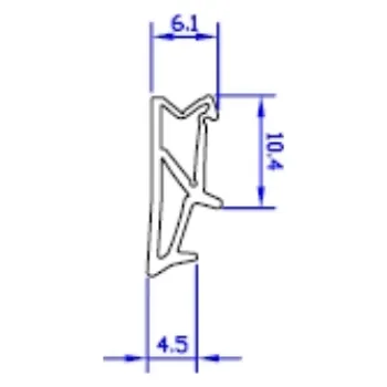 Příslušenství k oknu TĚSNĚNÍ PRO OKNA DO DRÁŽKY 4 MM, NALEHÁVKA 11 MM, TĚSNÍCÍ MEZERA 4 MM, PROVEDENÍ TPE - tmavě hnědá