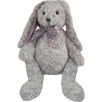 plyšák Plyšová Hračka Beppe Králík Carmen s mašlí 34 cm šedá
