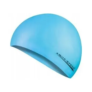 Plavecká čepice pro dospělé Silikonová Aqua Speed modrá