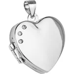 NUBIS® Stříbrný přívěsek otevírací - medajlon srdce - NB-4077