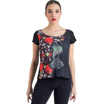 Dámské tričko Happy Dance,Tričko na flamenco 2462SU, potisk 23 38