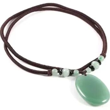 Náhrdelník Módní bohémský šperk - zelený avanturín
