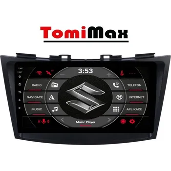Auto Hi-Fi TomiMax Suzuki Swift Android 14 autorádio s WIFI, GPS, USB, BT HW výbava: nedostupný - 2K 2000x1200px 8 Core 4GB+64GB - pouze displej D - Model auta: Suzuki Swift 2010-2016, Velikost obrazovky: Dotyková obrazovka: 9"