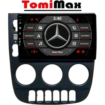 Autorádio TomiMax Mercedes ML W163 Android 14 autorádio s WIFI, GPS, USB, BT HW výbava: 2K 2000x1200px 8 Core 4GB+64GB - pouze displej D - Model auta: Mercedes ML W163 1998-2005, Velikost obrazovky: Dotyková obrazovka: 9"