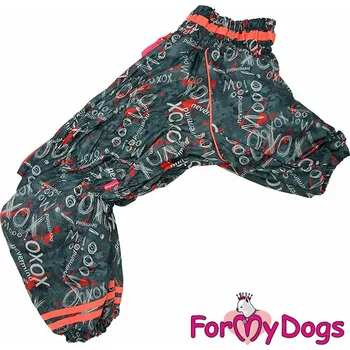 Obleček pro psa FOR MY DOGS Overal pro velká plemena NEVERMIND, zelený Velikost: C1