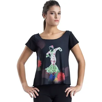 Dámské tričko Happy Dance,Tričko na flamenco 2462SU, potisk 17 46