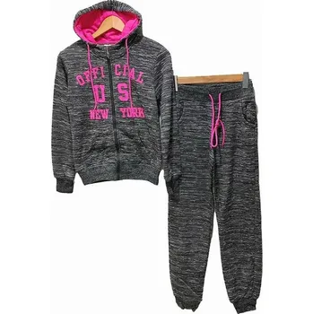 Kaline Dívčí tepláková souprava černá melír M