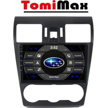 Auto Hi-Fi TomiMax Subaru Forester Android 14 autorádio s WIFI, GPS, USB, BT HW výbava: 2K 2000x1200px 8 Core 6GB+128GB - pouze disple D - Model auta: Subaru Forester 2012-2015, Velikost obrazovky: Dotyková obrazovka: 9"