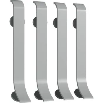 soklová lišta NOVÁK Spojka k soklové liště 60x10 PVC tmavě šedá, 4ks AASP 60/18-SP