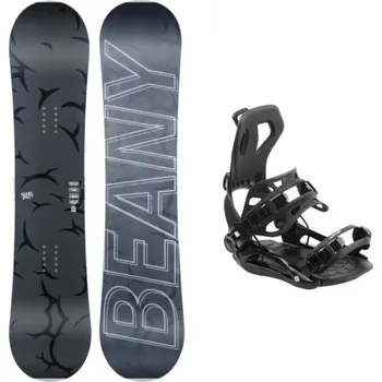 Snowboarding Beany Dust juniorský snowboard + Hatchey Fastec snowboardové vázání 155 cm + S, black (EU 36-39) + DÁREK + Doprava ZDARMA