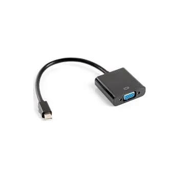 Video kabel LANBERG adaptér mini DisplayPort 1.2 na VGA, M/F, kabel 20cm, černý