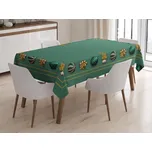 XPOSE® Obdelníkový ubrus OZDOBY - zelený 155x220 cm, + Prodloužená možnost vrácení zboží do 50 dnů