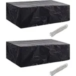 Plachty na zahradní nábytek 2 ks polyratan 10 oček 300 x 140 cm IM_279124