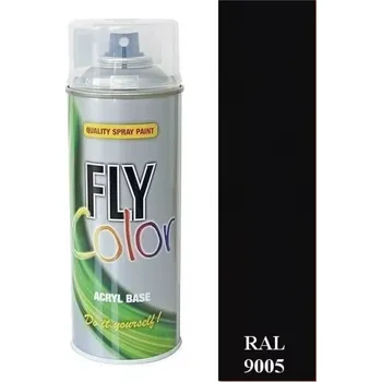 Barva ve spreji MOTIP FLY COLOR RAL 9005 černá matná 400ML