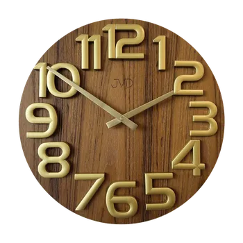 Hodiny JVD Luxusní dřevěné nástěnné designové hodiny JVD HT134.2