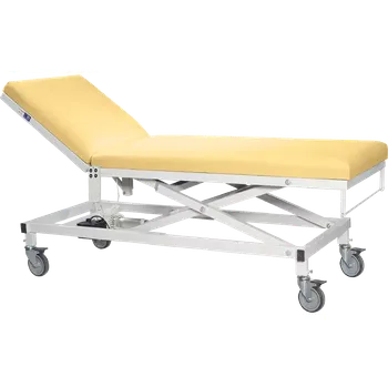 Zahradní lehátko VLE - 005, vyšetřovací lehátko s jedním motorem, žlutá (vanilková)