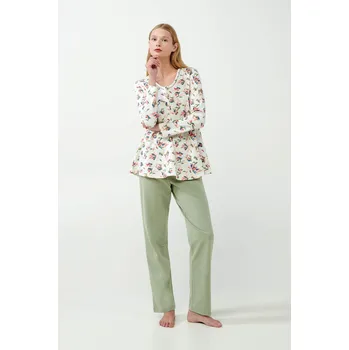 Vamp - Těhotenské a kojící pyžamo 21350 - Vamp green tea S