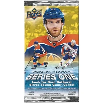 Sběratelská karetní hra 2024-2025 NHL Upper Deck Series One Gravity Feed Balíček - hokejové karty