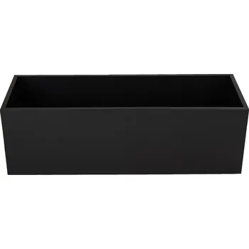 Květináč Květináč 25 x 27,5 cm kovový černý