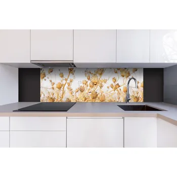 Obklad DIMEX | Dibond za kuchyňskou linku DBW-18060-180 | 180 x 60 cm | Suché bodláčí + Dibond deska za kuchyňskou linku DIMEX v rozměru 180 x 60 cm, motiv Suché bodláčí