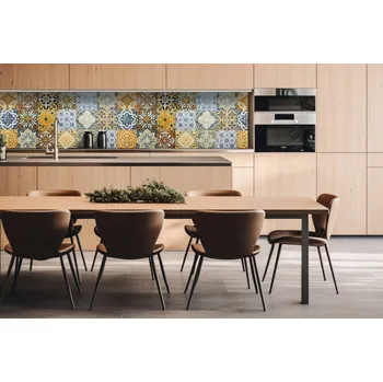 Obklad DIMEX | Dibond za kuchyňskou linku DBW-26060-243 | 260 x 60 cm | Vintage kachle + Dibond deska za kuchyňskou linku DIMEX v rozměru 260 x 60 cm, motiv Vintage kachle