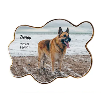 Smuteční dekorace Fotografie na hrob pro psa nebo kočku - Obláček