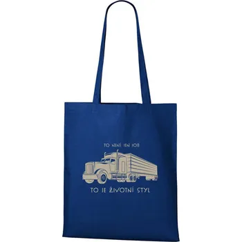 Nákupní taška DOBRÝ TRIKO Bavlněná taška s potiskem Životní styl Barva: Královsky modrá