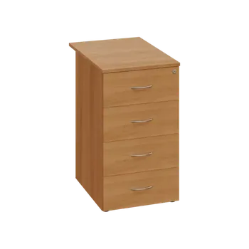 Zásuvkový kontejner CKCP 2 - 75 kontejner přístavný, 4-zásuvkový, deska 25 mm, centrální zámek, buk royal