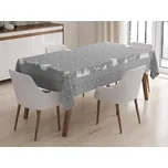 XPOSE® Obdelníkový ubrus NORWAY - šedý 155x220 cm, + Prodloužená možnost vrácení zboží do 50 dnů