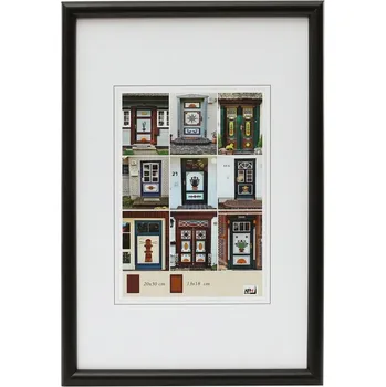 Rám na obraz Dřevěný fotorámeček NEW YORK 20x30 černý kph