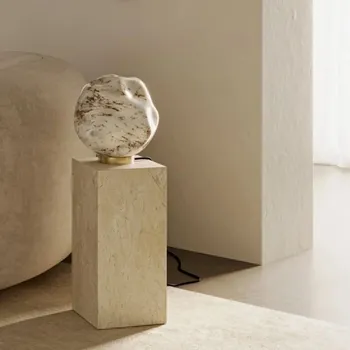 Lampička Il Fanale Stone 290.21 designová stolní lampička, Murano sklo, mosaz, E27 Il Fanale Barevná úprava: přírodní mosaz