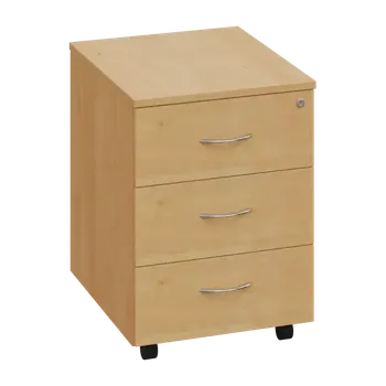 Zásuvkový kontejner CKP 2 - 00 kontejner pojízdný, 3-zásuvkový, deska 25 mm, centrální zámek, javor horský