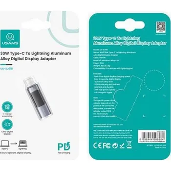 Dron USAMS 30W Type-C na Lightning adaptér