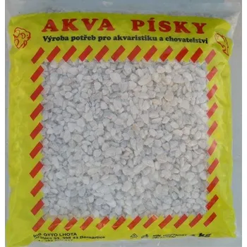 Písek akvarijní Akva č.2 - bílý 3kg 4 - 6 mm