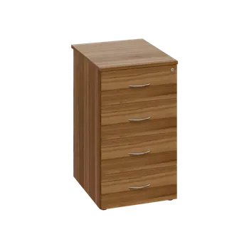 Zásuvkový kontejner CKCP 2 - 65 kontejner přístavný, 4-zásuvkový, deska 25 mm, centrální zámek, ořech světlý