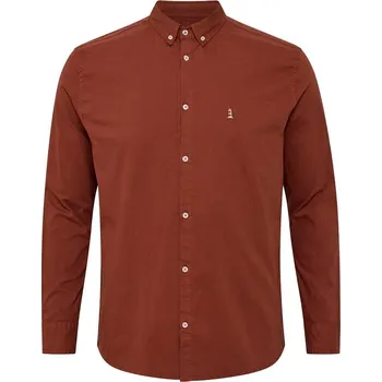 Pánská košile Pánská košile 43138 NORTH 56°4 hnědá dlouhý rukáv 4XL - 8XL NORTH 56°4 ODE-NO-43138-0739 - 4XL