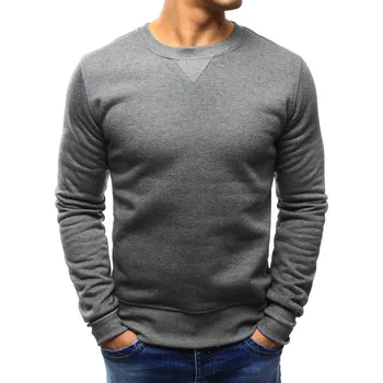 Pánská móda Pánská mikina bez kapuce BX4822 Barva: Tmavě Šedá, Velikost: 2XL