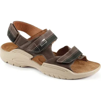 Pánská zdravotní obuv MEDISTYLE zdravotní pánská pantofel MICHAL hnědá 45