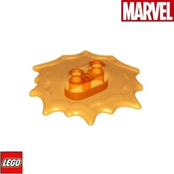 Stavebnice LEGO LEGO® Příslušenství k figurkám LEGO Power Podstavec 5 x 5 x 2/3 / 73304 Barva: Oranžová-Průhledná 73304