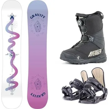 Snowboard Gravity Fairy 24/25 snowboard + Beany Junior vázání + Beany Avenger BS boty 130 cm + XS - EU 32-35 + DÁREK + Doprava ZDARMA